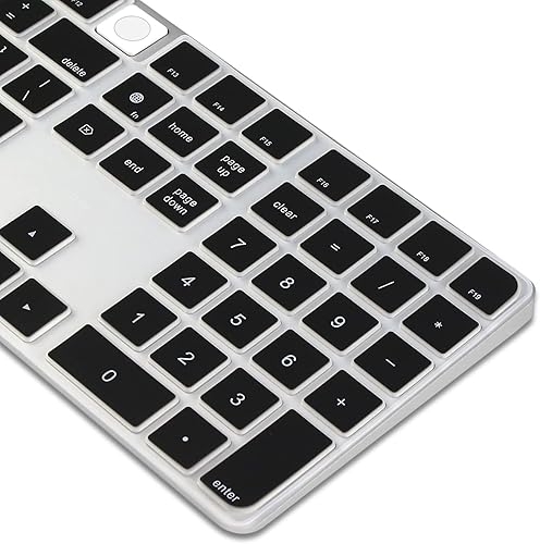 Miniatura 8 de ProElife Funda de teclado de silicona ultra fina para teclado mágico 2023-2021 con Touch ID y teclado numérico, modelo -A2520 U.S Enter Protector (3
