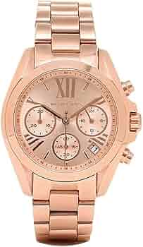 MICHAEL KORS MK-5799 ピンクゴールド 腕時計 Amazon.com: Michael Kors Bradshaw Chronograph Rose Gold-Tone