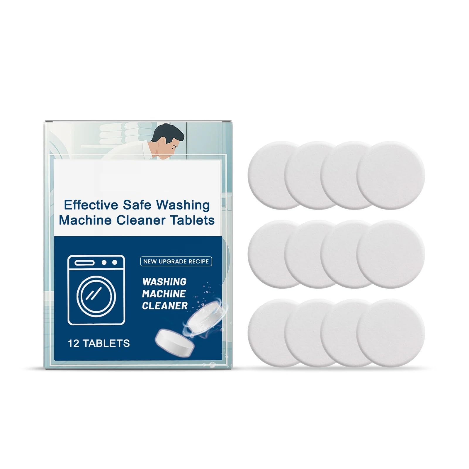 pastiglie detergenti per lavatrice Le compresse for la pulizia della lavatrice puliscono in profondità(5Boxed)