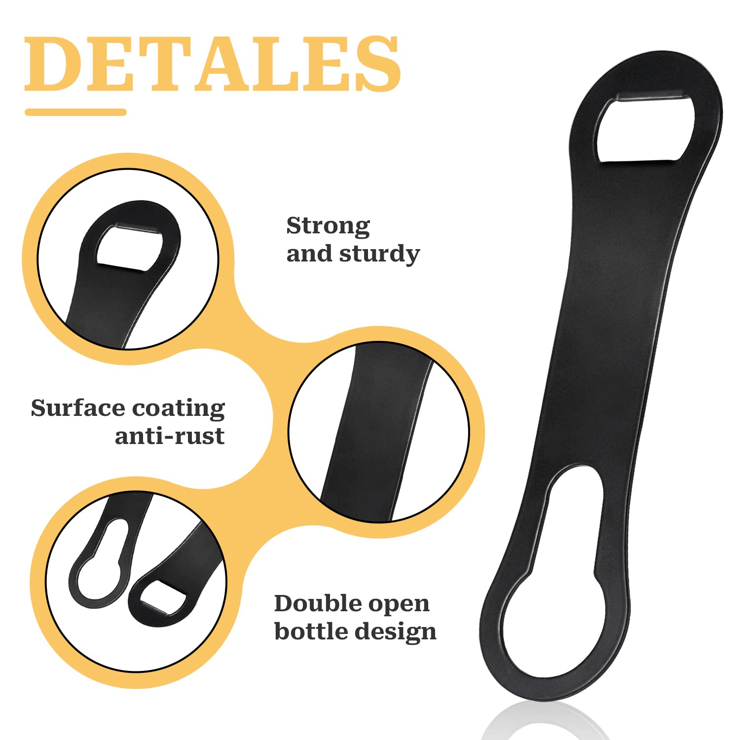 2-in-1 Bottle Opener & Spout Remover - Stainless Steel -3