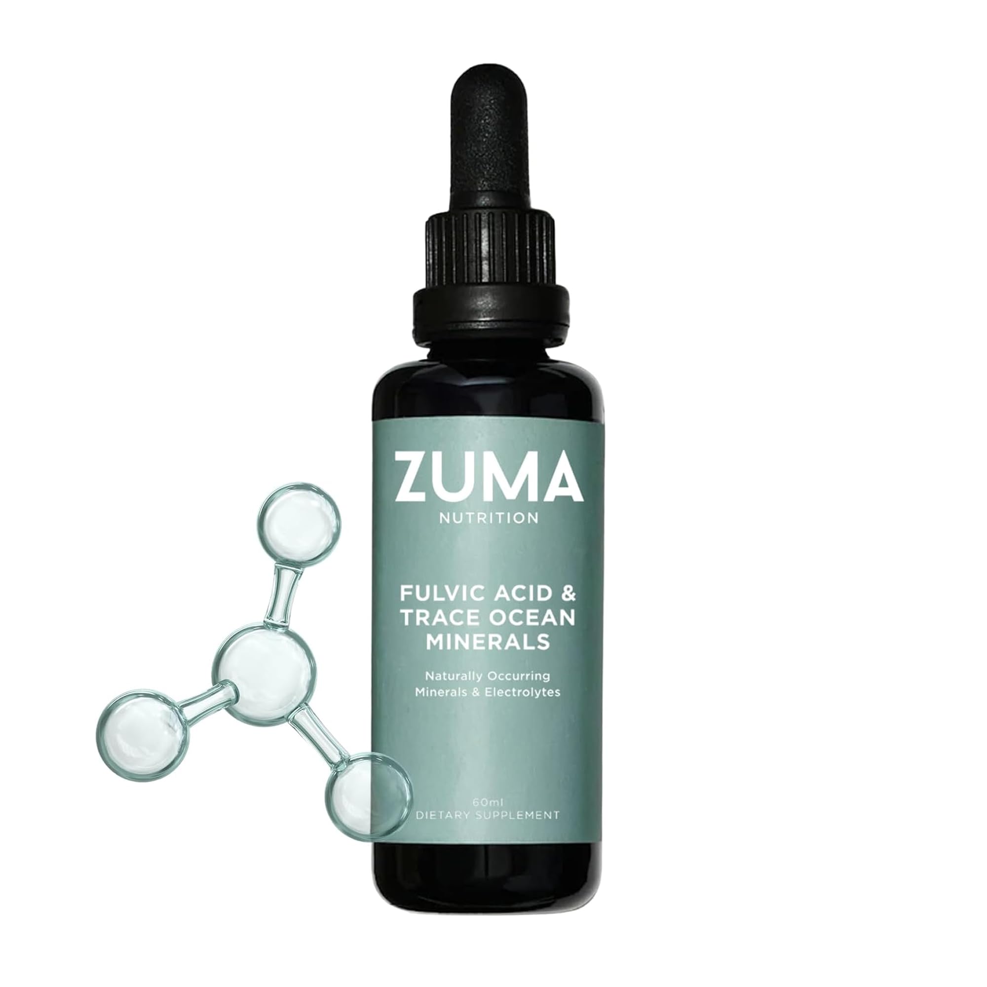 Zuma Nutrition Fulvic Acid & Trace Mineral Drops for Hydration 30 mL