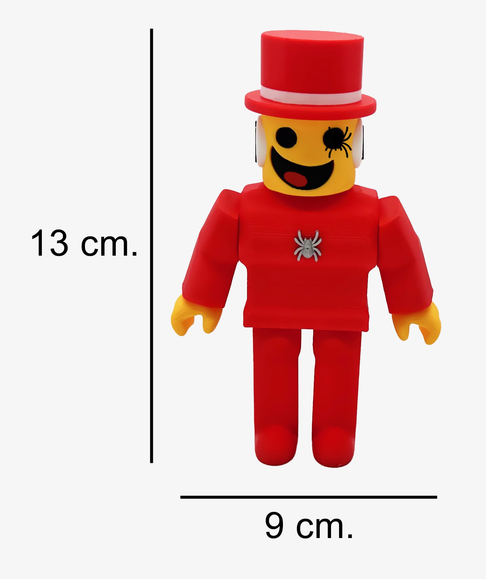 Admin Sammy - Brianrot Italian Meme Figure XL 13x9 cm - Official Collection Brainrot - Admin Samy - Jandel VS - Brain Rot Articulated Figure - Manager Samy - Sammyni Spiderini - Samini Espiridini - Image 4