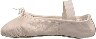 Bloch Girls Dance Dansoft Full Sole Leather Ballet Slipper/Shoe, Theatrical Pink, 1.5 Narrow Little Kid