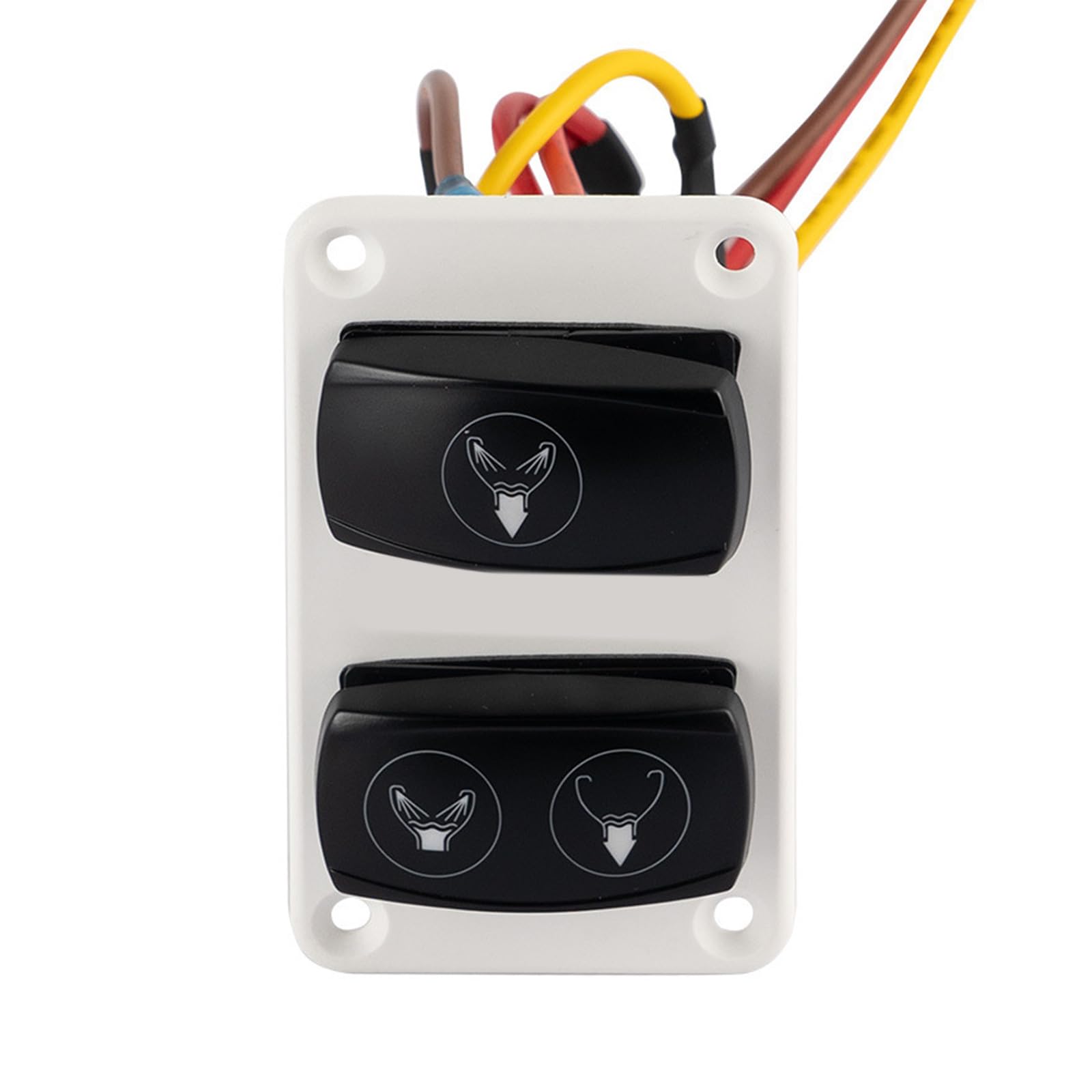 Marine WC-Schalter Panel ABS 3-Wege-Steuerung mit starker Konstruktion und einfach zu bedienenden Upgrades für Yachtboot, Boot, Toilettensteuerung, Wechsel