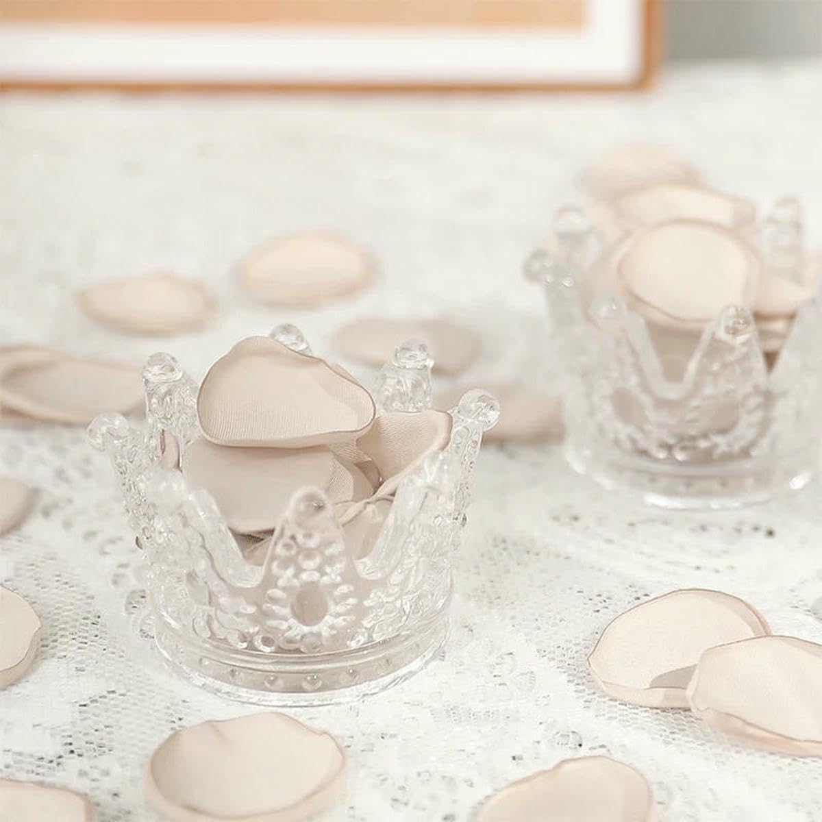 Pétalos de rosa artificiales de seda caqui 100 unidades de 4 cm para decoración y bodas