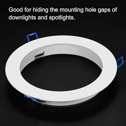 Miniatura 3 de PATIKIL Anillo de ajuste de luz de 4.6 pulgadas de diámetro interior, cubierta de luz circular de aleación de aluminio, accesorio de iluminación