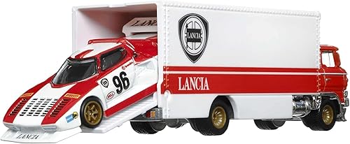 Miniatura 2 de Hot Wheels Coche Cultura Equipo Transporte Lancia Stratos Grupo 5 & Sakura Sprinter Diecast Car