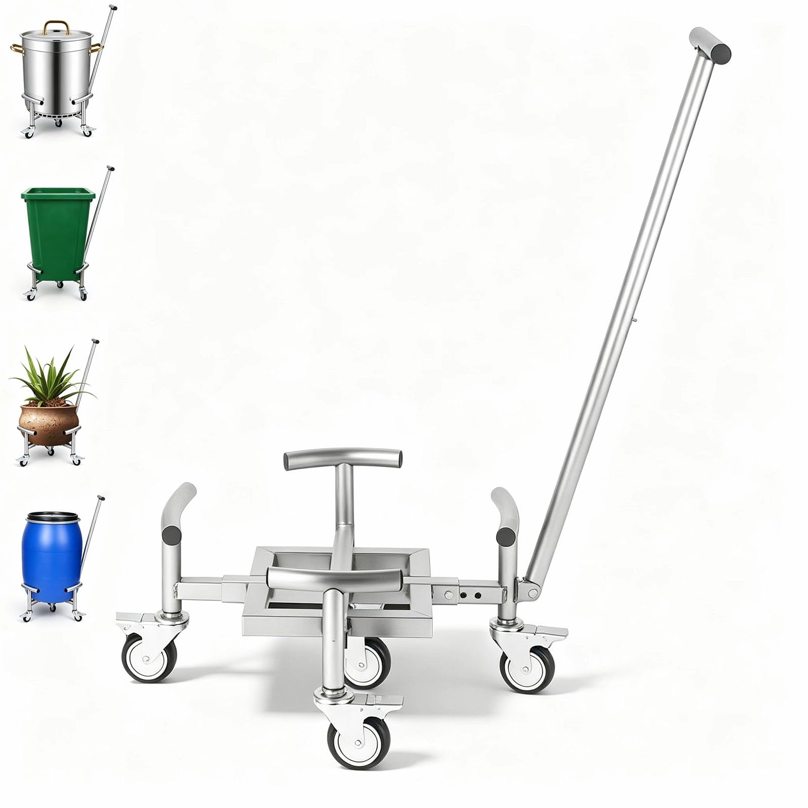 Chariot à plantes anti-rouille pour sauver vos sols des taches de pots de fleurs lourds