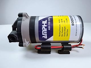100 GPD RO Pump Original 24V DC, Noiseless, Copper Winding Booster Pump, 1 Year Warranty