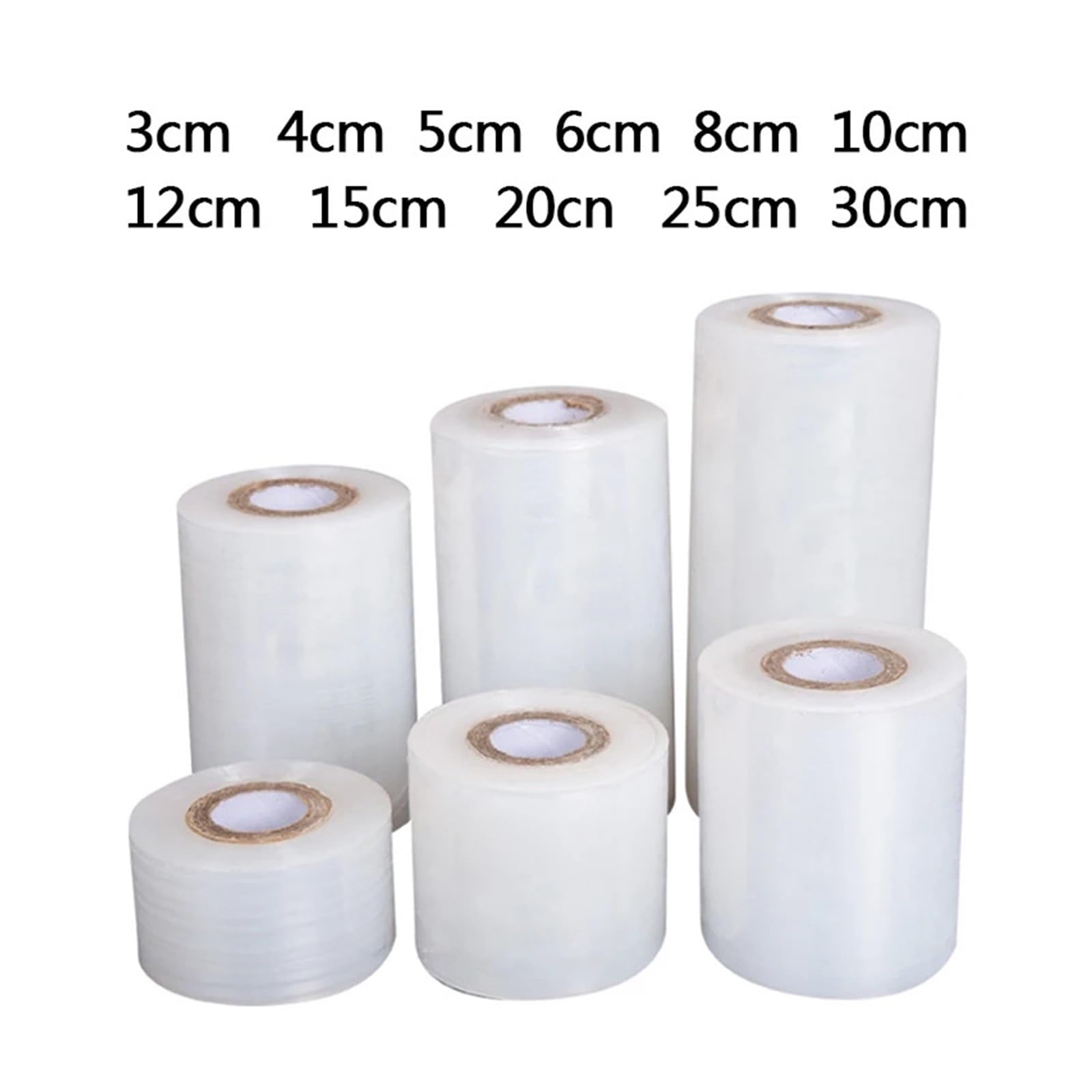 Wytrzymałe rolki do owijania palet, Opakowanie na wynos, szczelne, przemysłowe, rozciągliwe, folia do szczepienia drzew owocowych, wiązanie(25cmx205m 1pcs)