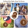 BARWO-Collapsible-Dog-Bowl-with-Non-Skid-Suction-Base-100-Pure-Silicone-Foldable-Water-Bowl-Portable-Dog-Bowl-for-Travel-Hiking-Camping-350mL-1-Piece Portable Dog Bowl for Camping