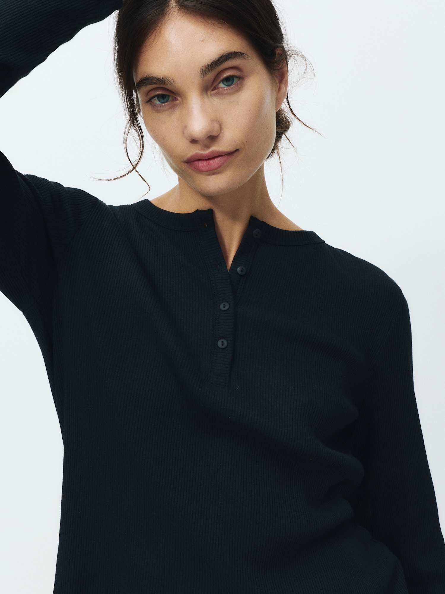 Marks & Spencer Donna Set Pigiama a Coste con Stampa Leopardo Ricco di Cotone – vestibilità Regolare – con Stretch