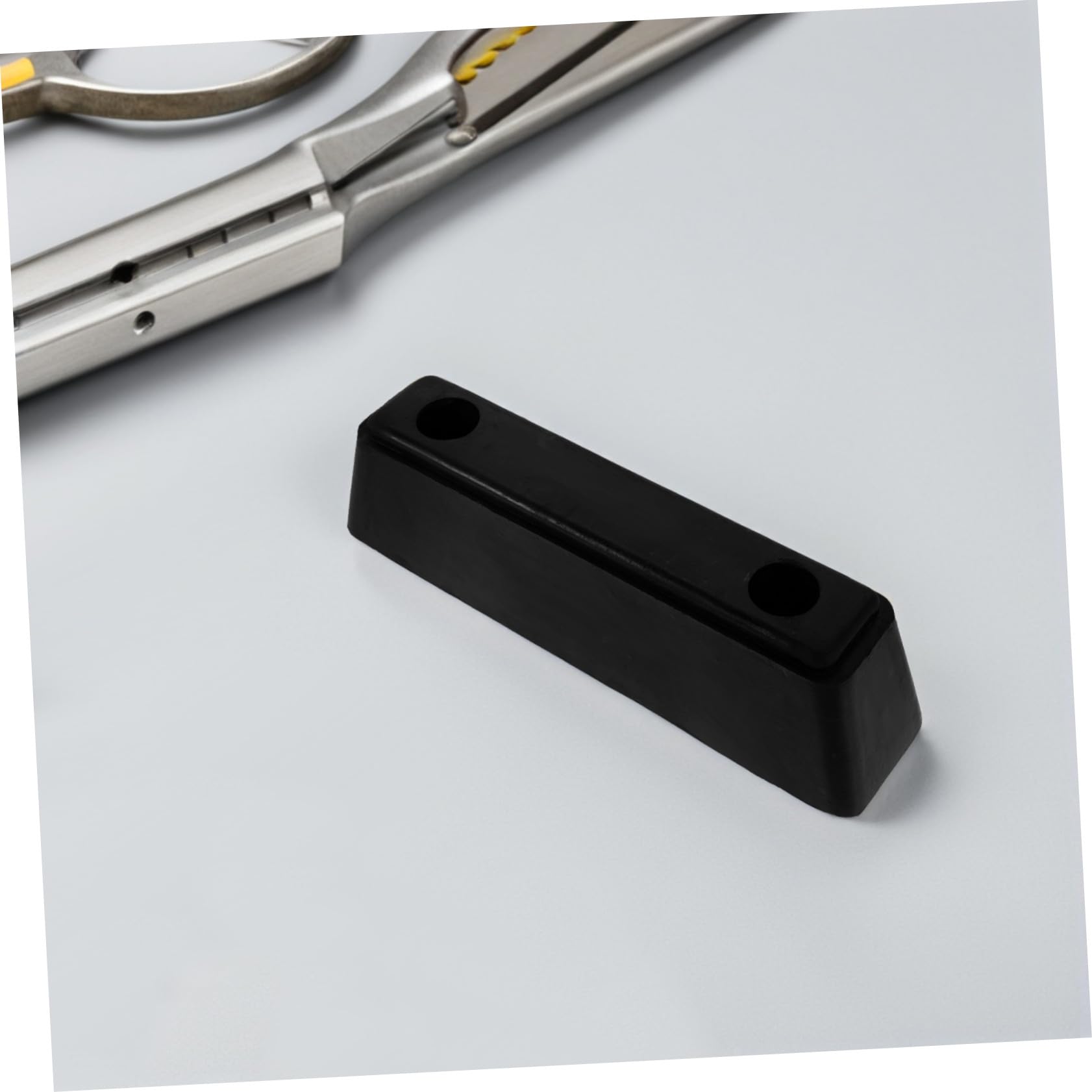 Bloc de Pare-Chocs en Caoutchouc Rectangulaire pour Camion Remorque Noir