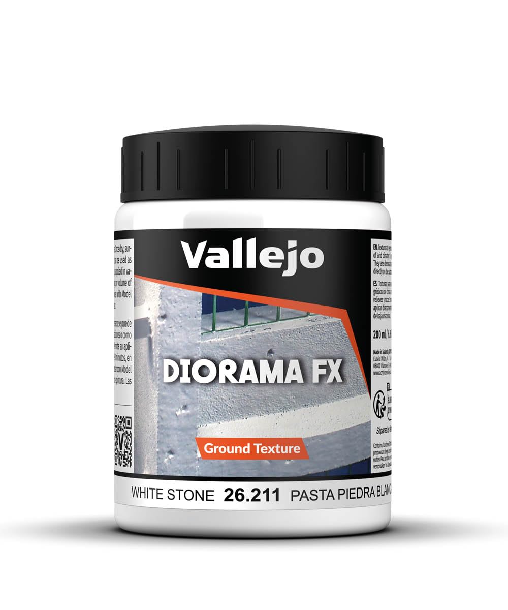 VallejoModel Color 200 ml Stone Textures - White Stone Paste