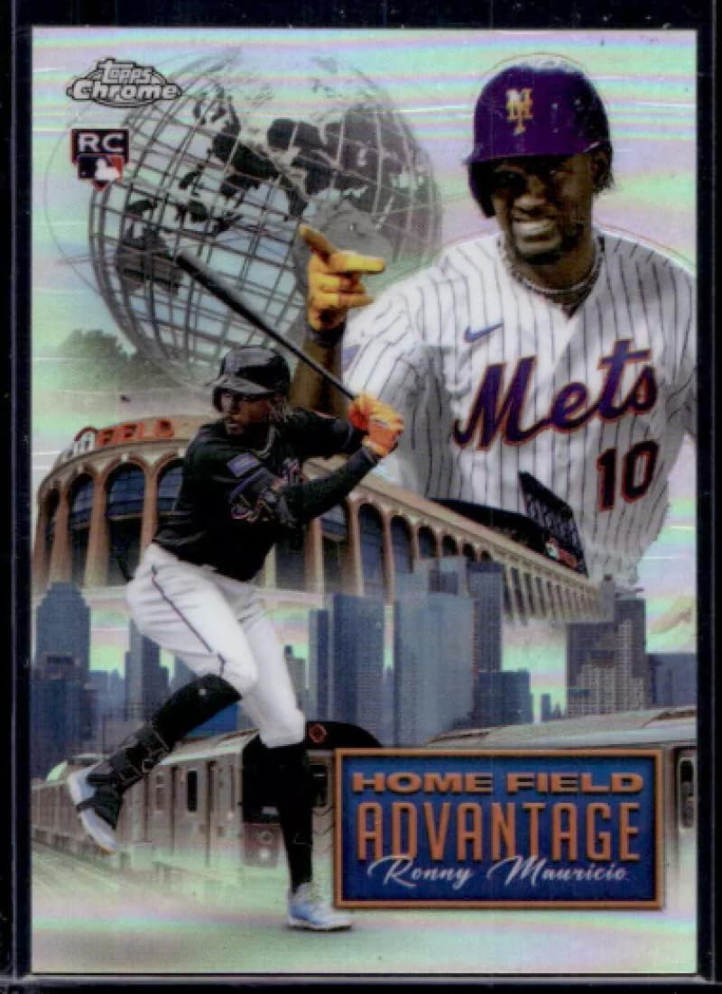 Baseball Trading Card 2024 Topps Chrome Update Home Field Advantage Refractor #HFAC-27 Ronny Mauricio NM Near Mint Mets