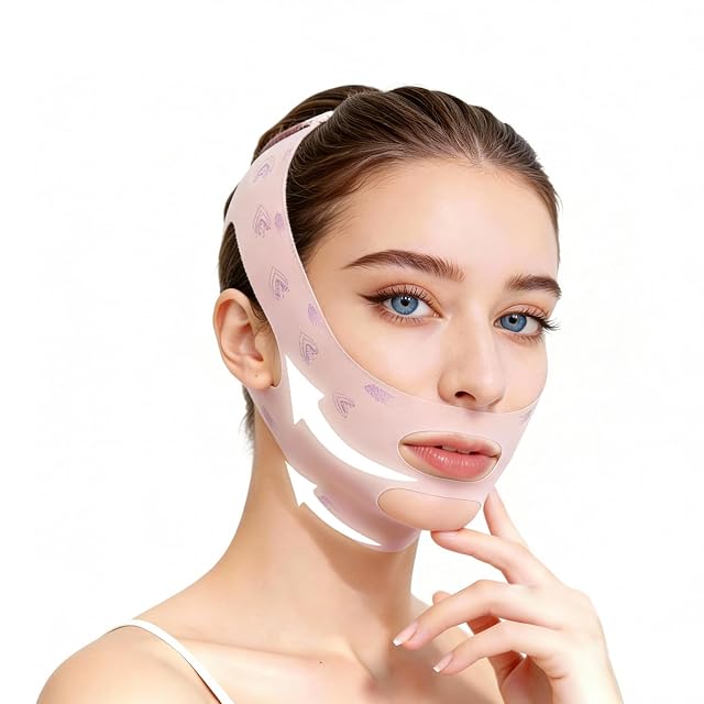 Chin Strap for Sleeping Double Chin Reducer Eliminator for Women Reusable V Line Lifting Mask Face Slimming Strap