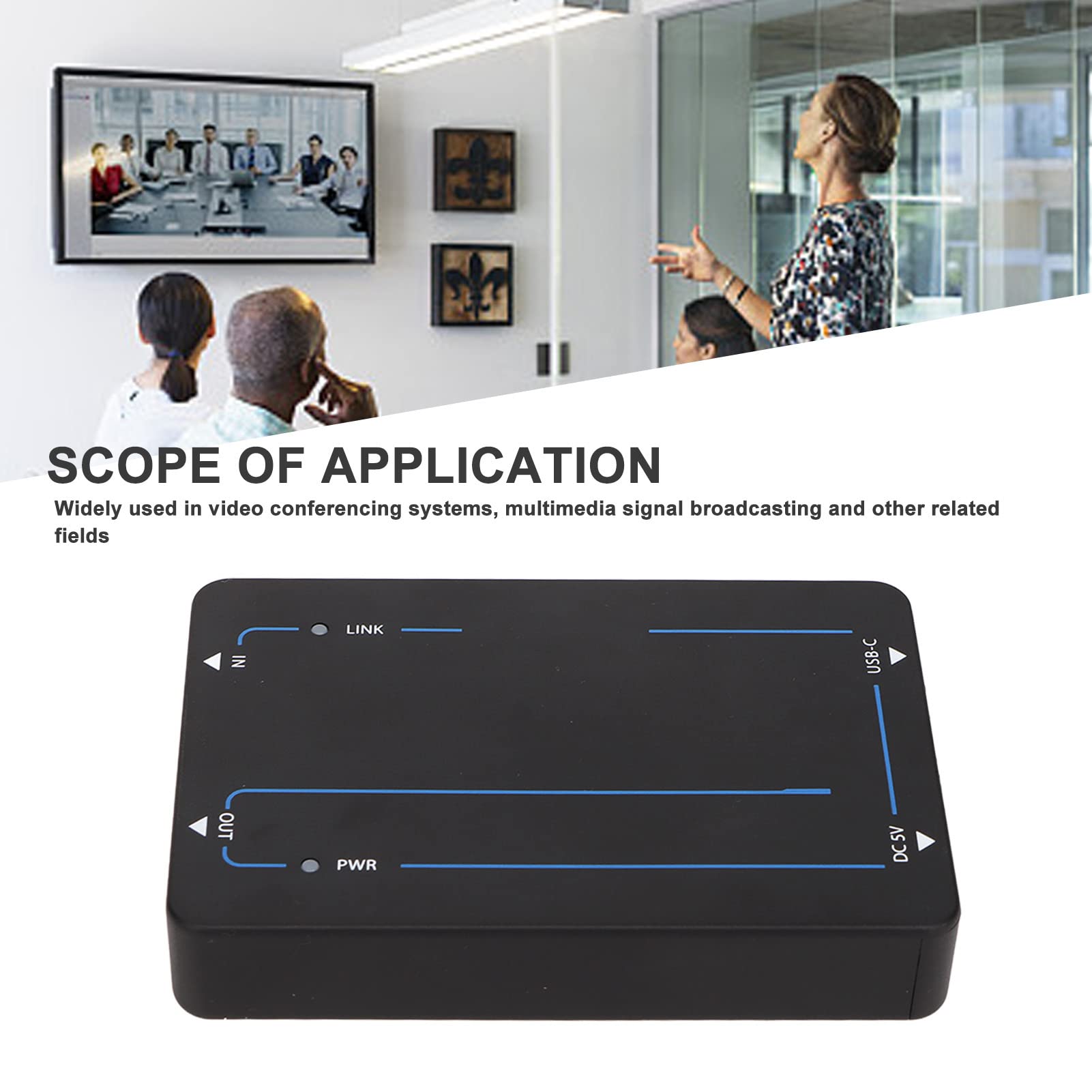 Interfejs multimedialny HD na adapter USB C, 4K @ 60HZ 18 gb/s Adapter HDMI na USB C stacja dokująca do wyświetlacza, do wideokonferencji