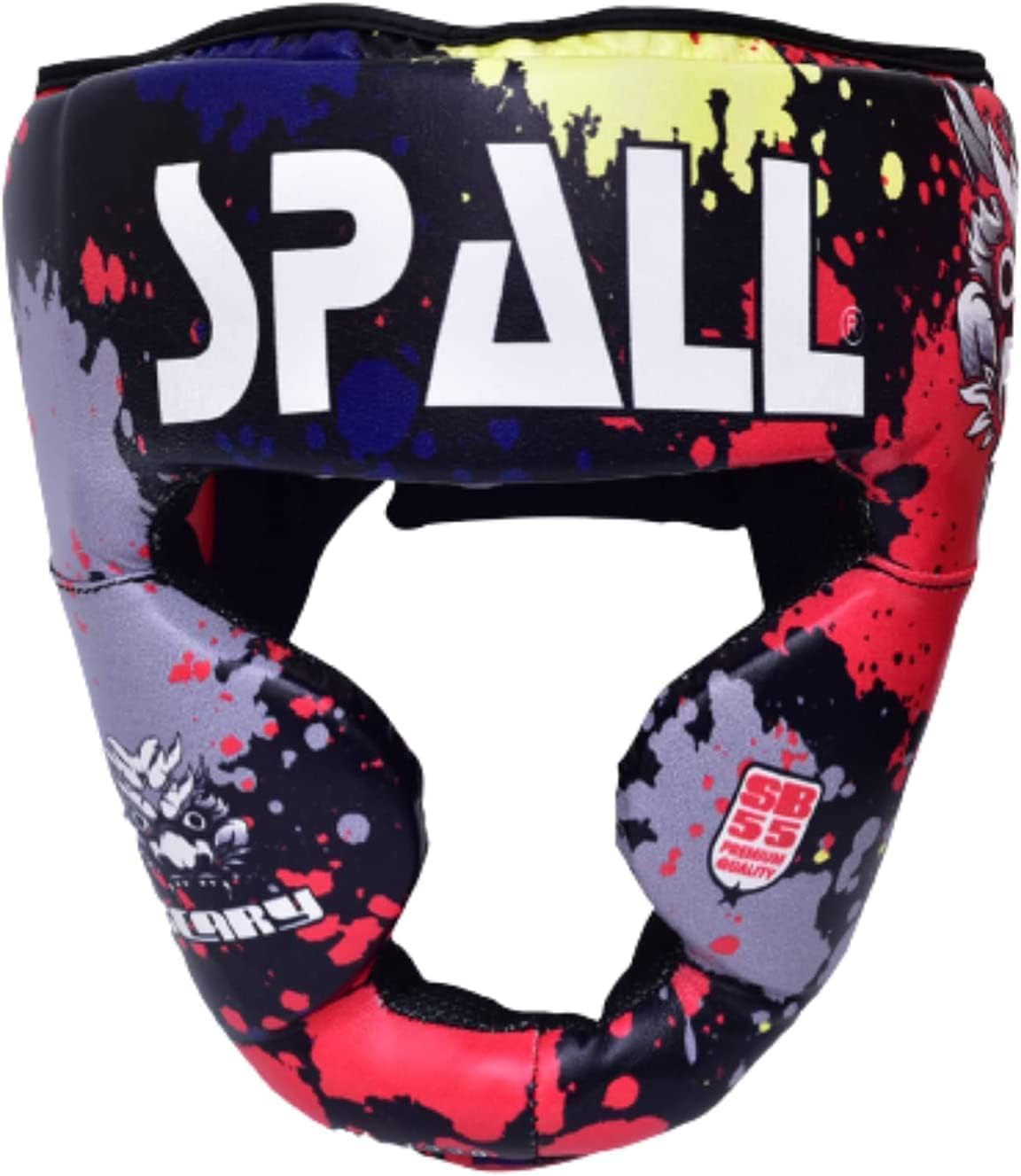 Spall Pro Born to Fight Boxing Headgear, Sparring Helmet for Fighting Sports Karate Boxing Martial Arts MMA and Taekwondo