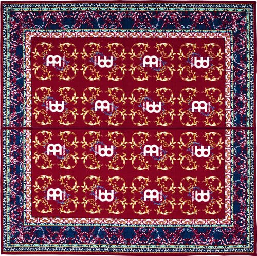 Meinl Cymbals Drum Rug Schlagzeugteppich 2x2 Meter für große Setups - rutschfester Boden, dicht gewebter Stoff – Drumset Zubehör, Oriental (MDRL-OR)