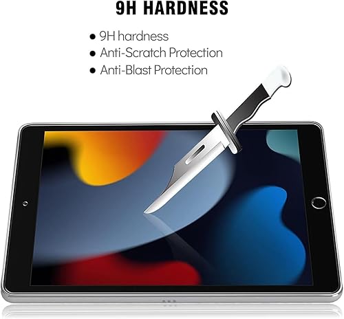 Miniatura 3 de Paquete de 2 protectores de pantalla compatibles con iPad de 9, 8 y 7 generación (10.2 pulgadas, 202120202019) Película de vidrio templado