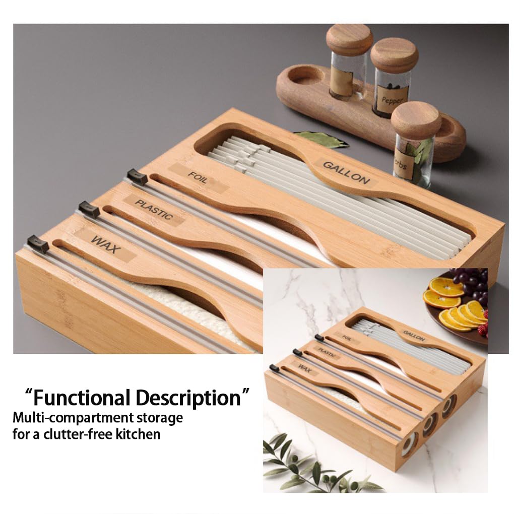 IOIUSKKU Organizador de papel de cocina multifuncional 5 en 1,A