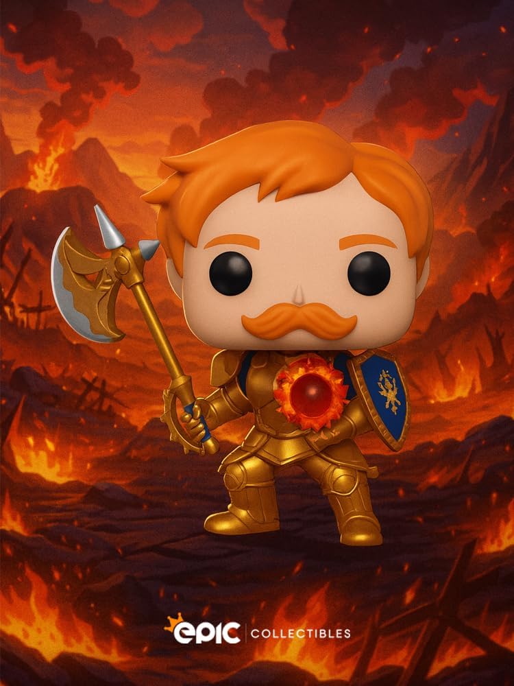 Epic Collectibles Pop Anime: The Seven Deadly Sins - Escanor Exclusive Vinyl Figure Included with Box Protector Compatible for Funko