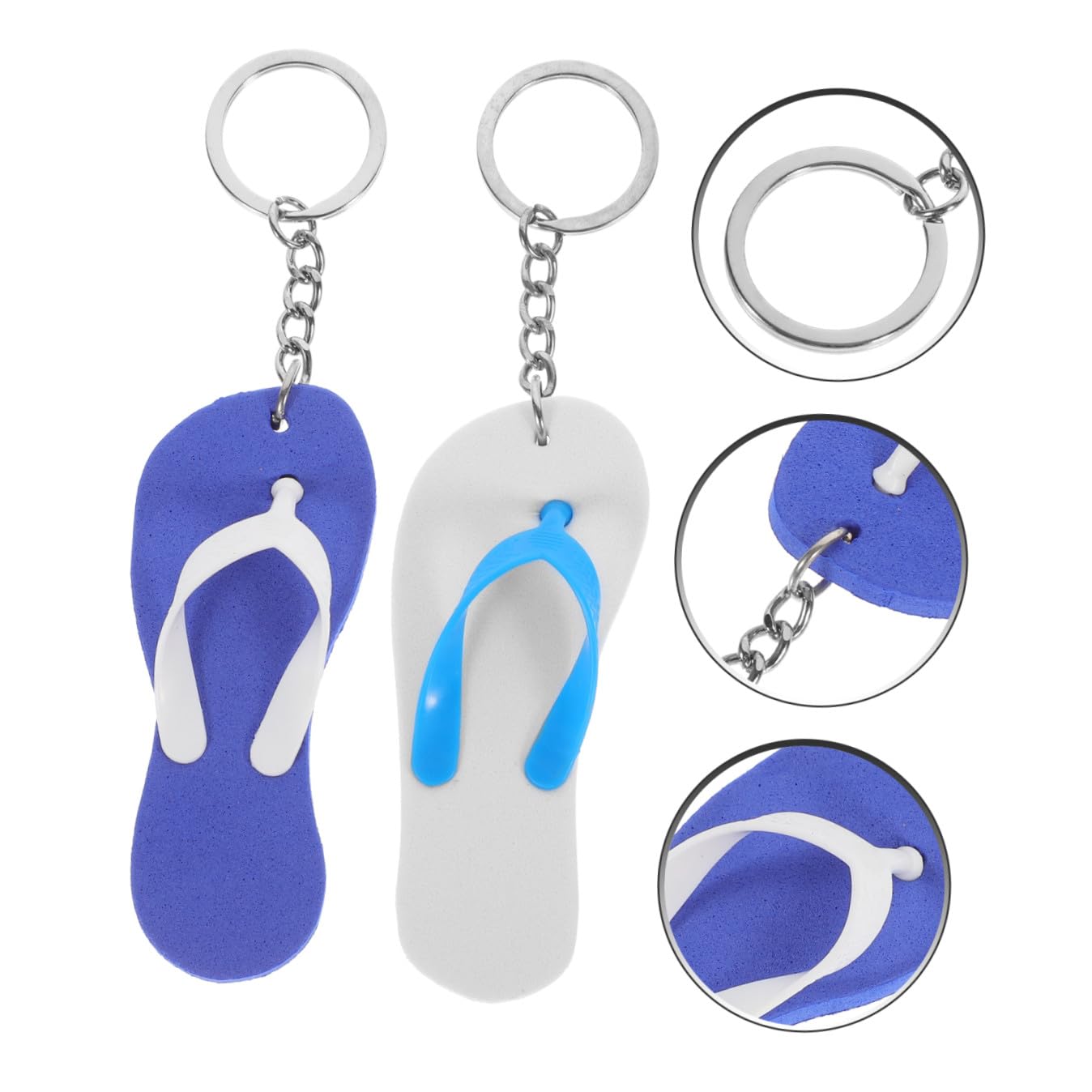 iplusmile Strand Hausschuhe Schlüsselanhänger Handtaschenanhänger Schlüsselanhänger Dekoration Zum Aufhängen Hawaii Schlüsselanhänger Cartoon Schlüsselanhänger Cartoon Hausschuhe