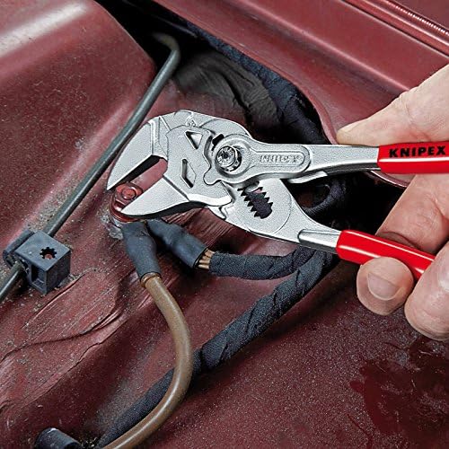 Knipex Pliers Wrench pliers and a wrench in a single tool chrome-plated, plastic coated 150 mm 86 03 150