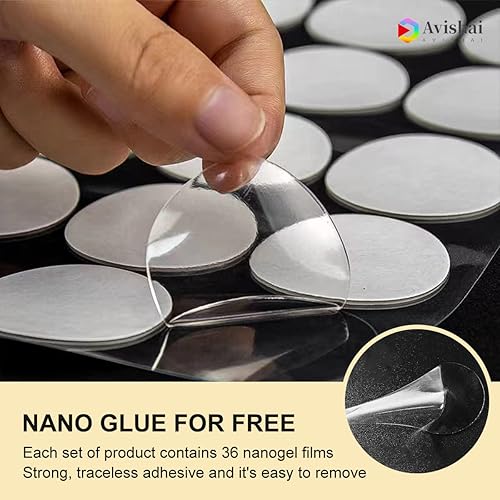 Miniatura 5 de Avishai Paneles acústicos artísticos, arte acústico de pared de 72 x 48 pulgadas, paquete de 6 paneles de pared acústicos de alta calidad con