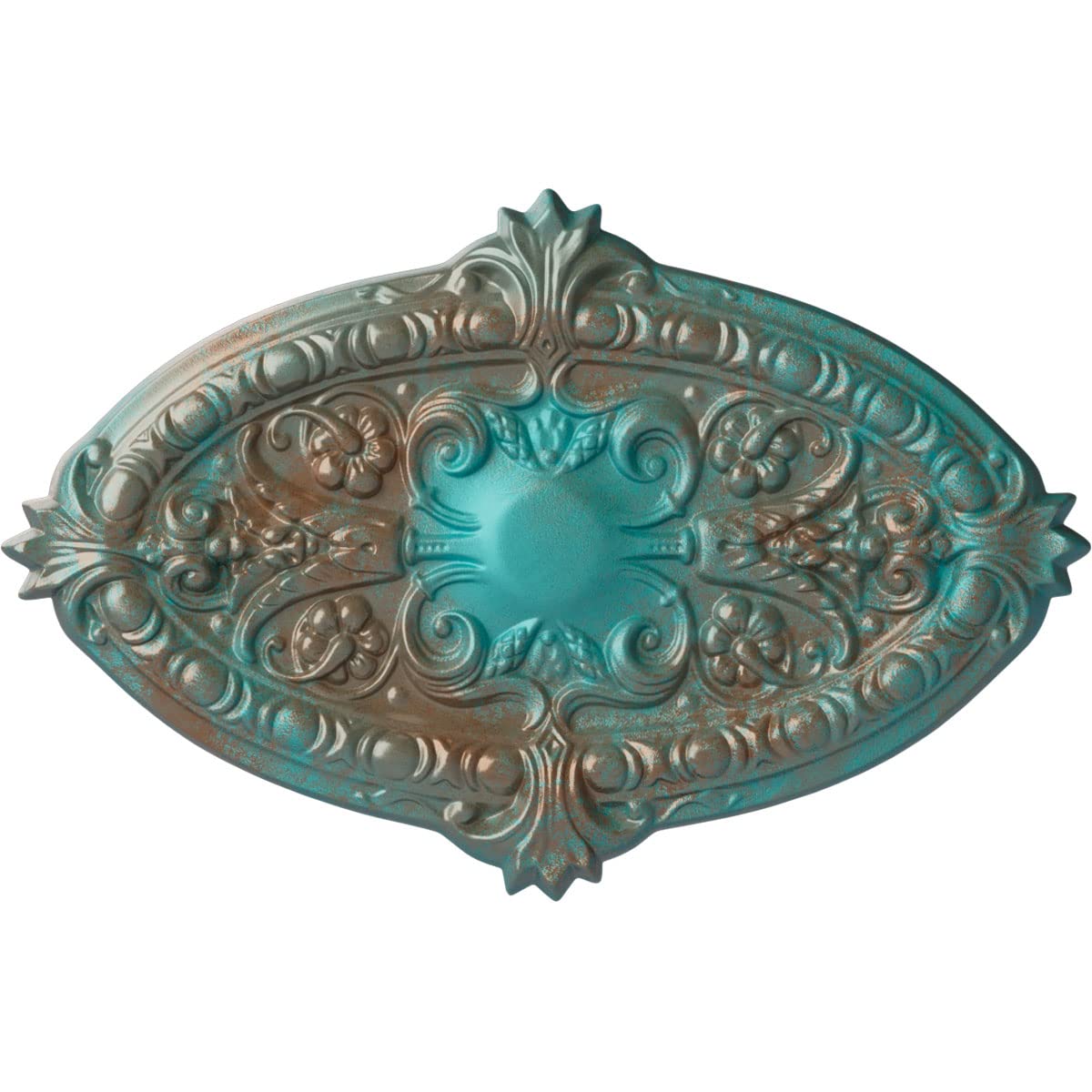 Médaillon de plafond Marcella 26 cm pour cacher les défauts de plâtre