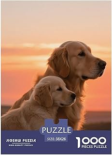 Comprar Puzzle Golden Retriever 1000 Piezas para Avanzados Juego EduGatoivo De Cartón Rompecabezas Cachorro Golden Decorativo Regalo Ideal 38x26cm/1000pcs