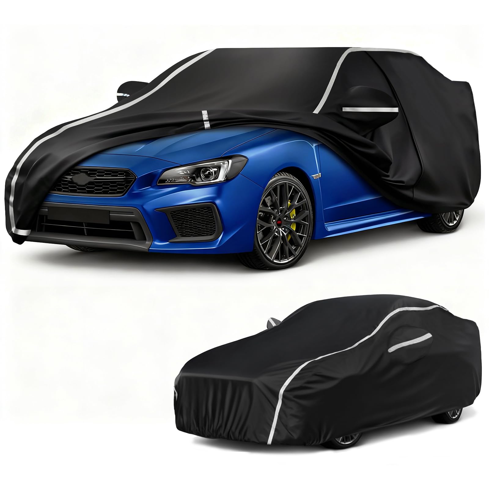 Blshwez Multi-Layer All Weather Waterproof Car Cover for Subaru WRX Impreza WRX STI 2007-2026 Custom Fit Snow Rain