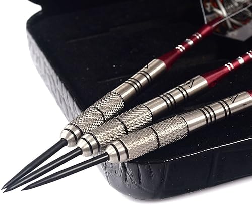 Vista 13 de CUESOUL Dardos de punta de acero 90% profesionales - 22/24/0.92 oz con estuche de dardos de lujo 0.78 oz con carcasa trasera