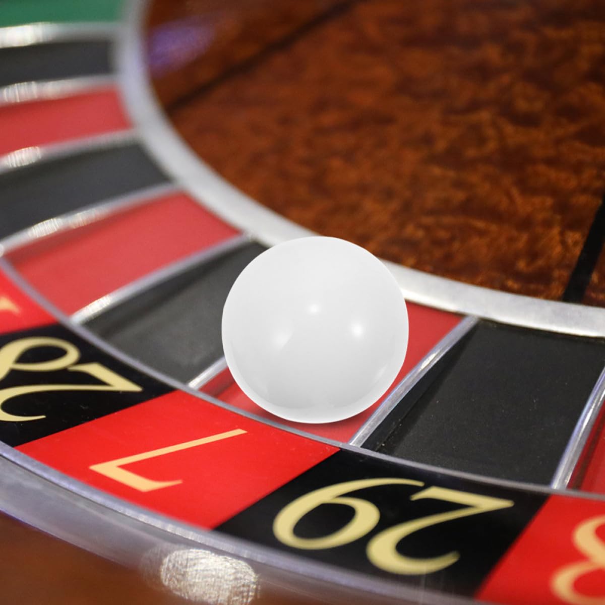 Gatuida Roulette Spielbälle aus Acryl 5 Stück 22mm Weiße Kugeln für Roulette Räder Geeignet für Partyspiele und Geburtstagsfeiern