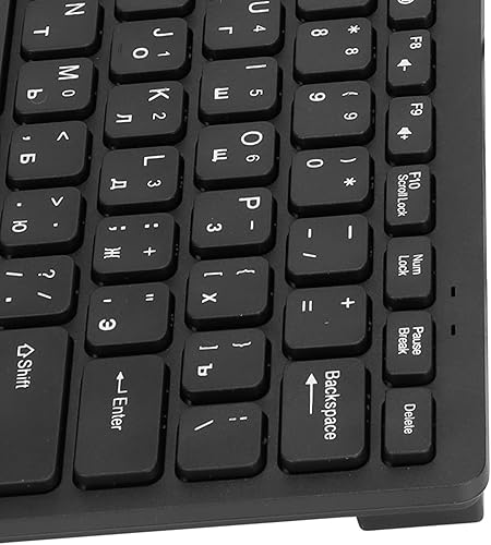 Miniatura 7 de SUNGOOYUE Teclados de computadora para PC, diseño ergonómico, ultrafino, mini duradero de 78 teclas, teclado USB con cable para PC, portátil,