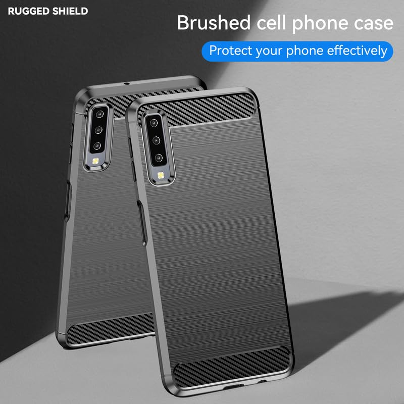 Image of Hybrid Carbon Fiber Back Case for Samsung Galaxy A7 2018 (Black)