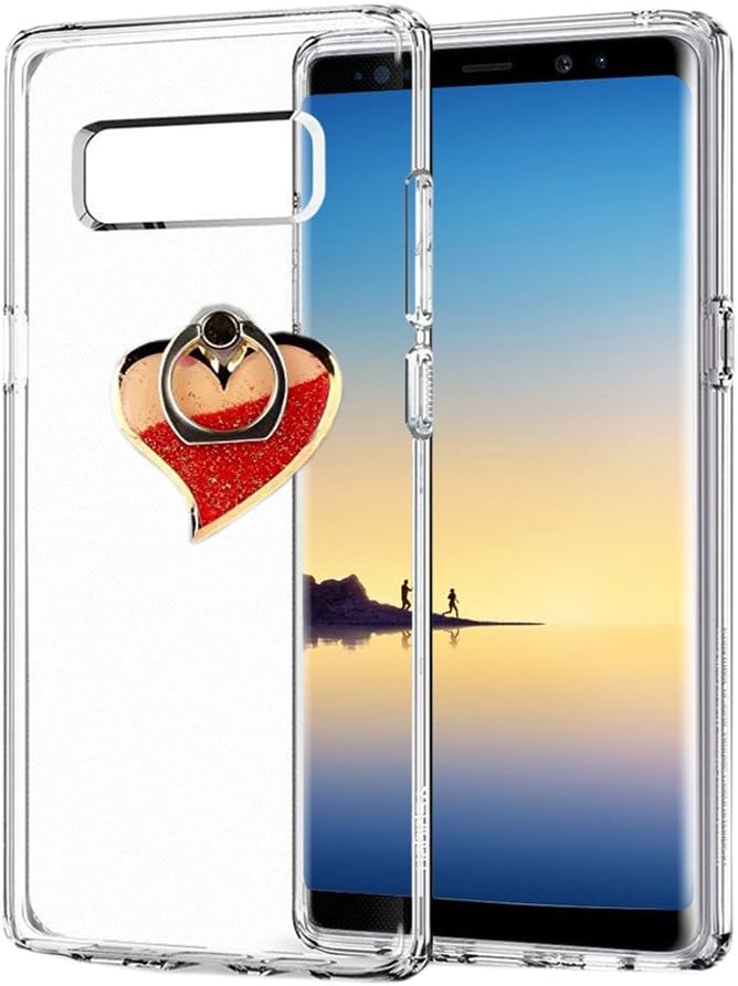 Case for HTC One X10,360 Rotating Ring Kickstand Handmade Clear Anti-scrtach Shockproof Acrylic + TPU Soft Bumper Case for HTC One X10(C0002)