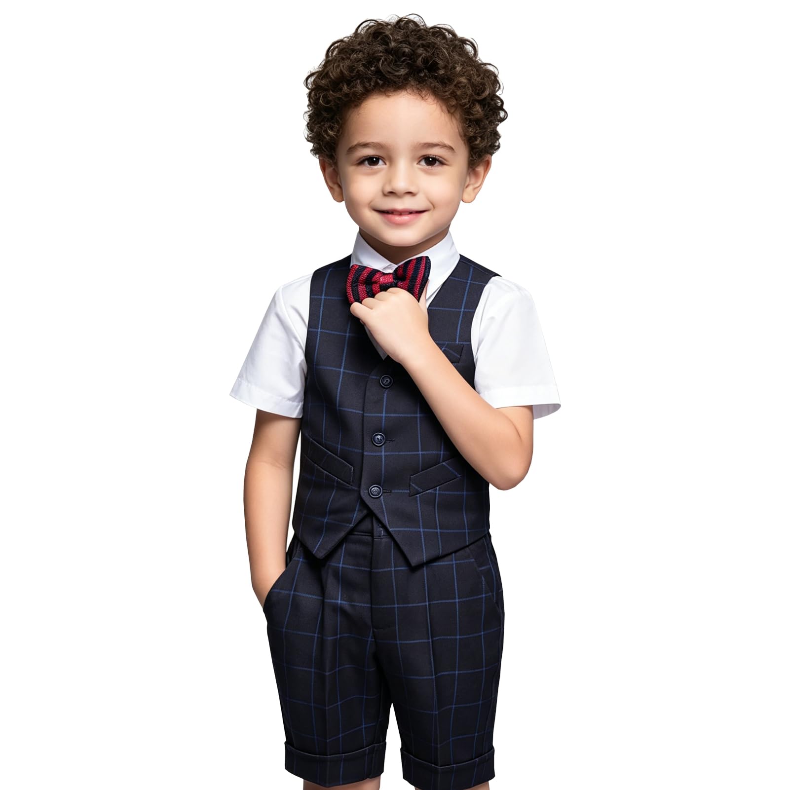 Boy Suits Slim Fit Tuxedo for Boys Suit Set for Kids Formal Wedding Ring Bearer Outfit