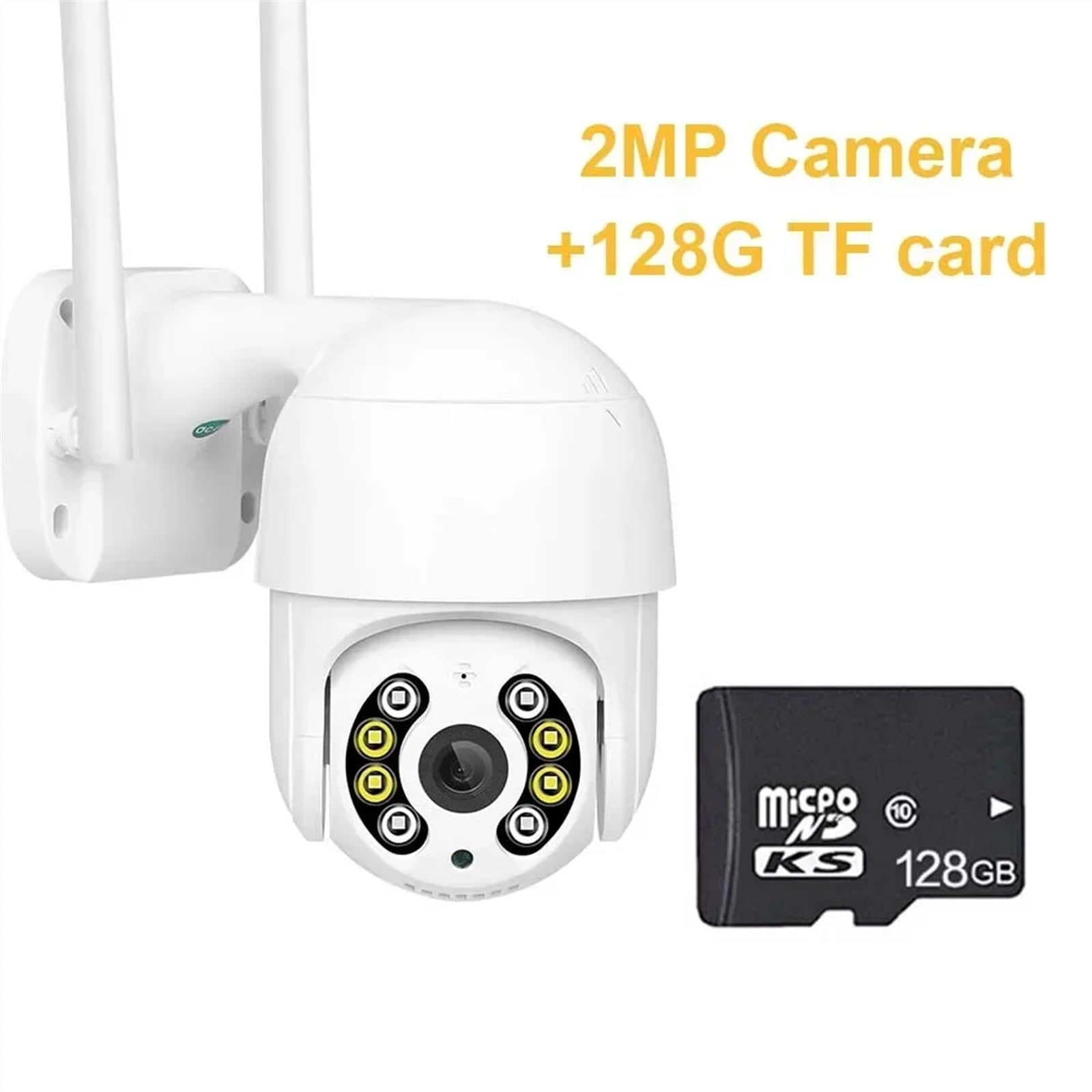 Bezprzewodowa kamera IP 4K 8MP bezpieczeństwo zewnętrzne kamera PTZ 4MP HD automatyczne śledzenie kamera monitoringu CCTV aplikacja P2P(1080P Add 128G)