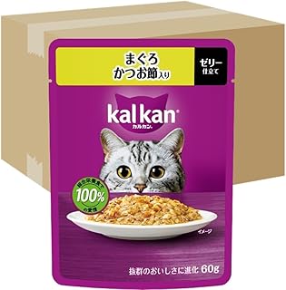 カルカン パウチ 1歳から 60g×120袋（12袋入り×10箱） まぐろ かつお節入り 成猫用 ウェットフード キャットフード 総合栄養食 水分補給 毎日食べることを考えたウェット 猫 kal kan 大容量 まとめ買い ケース販売 新カルカン