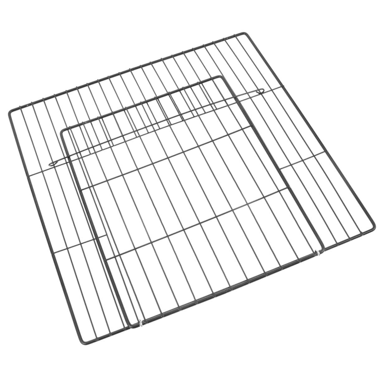 Porte de cage pour chien et chat en grille métallique robuste anti-déformation, pack de 2