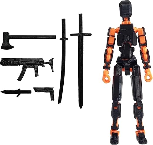 Miniatura 27 de Figura de acción T13 de montaje completa, figura de acción impresa en 3D de Titan 13, figura de juguete impresa en 3D Titan13, muñeco ensamblado 13