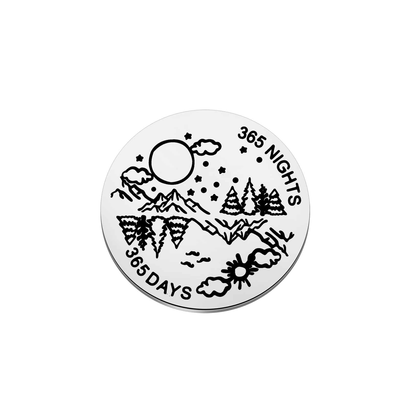 KUIYAIRecovery Gift Sobriety Gift Survivor Gift 365 Days 365 Nights Addiction Recovery Gift Warrior Gift