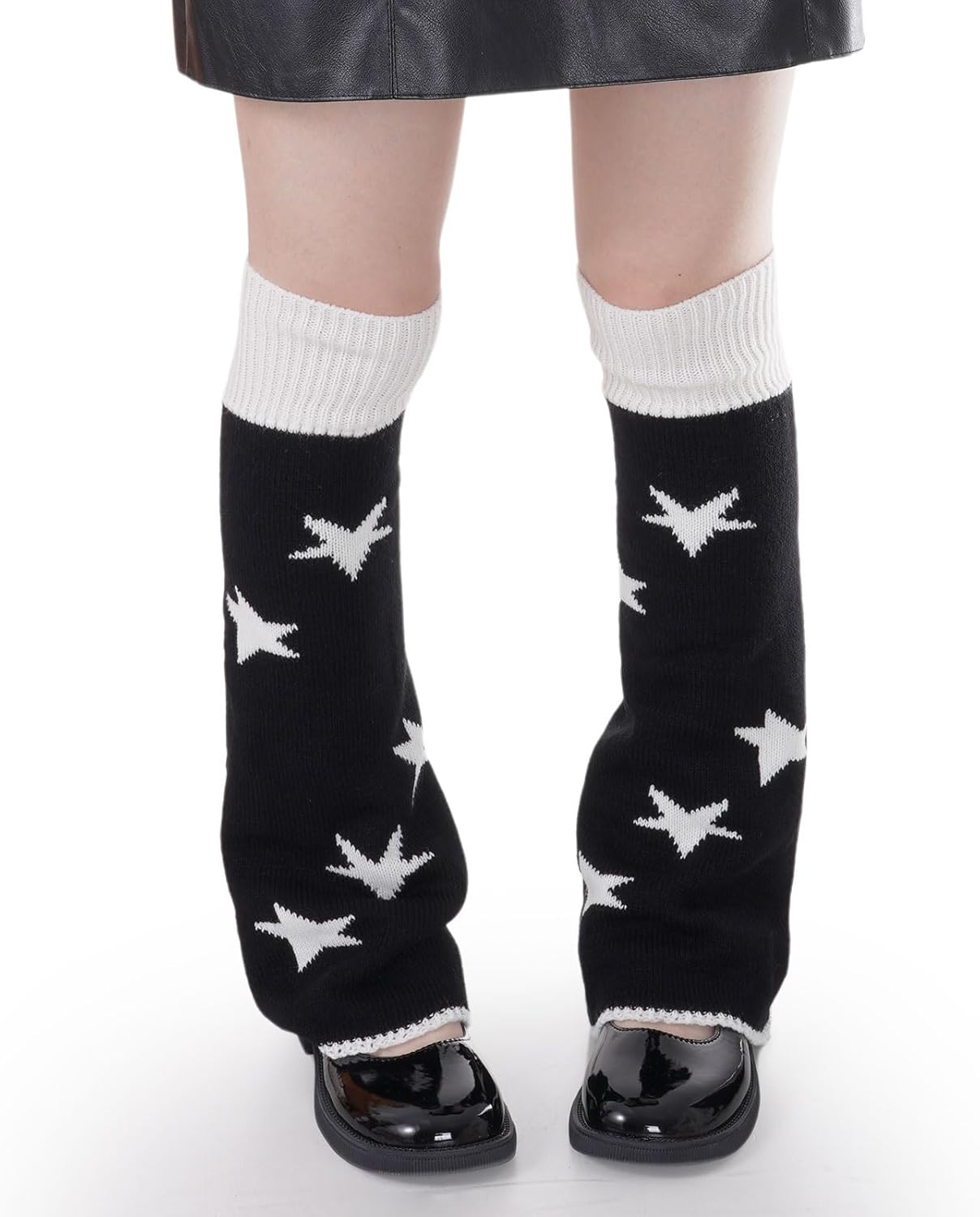 Marrywindix Y2K Leg Warmers Kawaii Knit Leg Socks Fashion Two Side Wear Leg Cover for Women Punk Girls Winter Accessories - Image 7