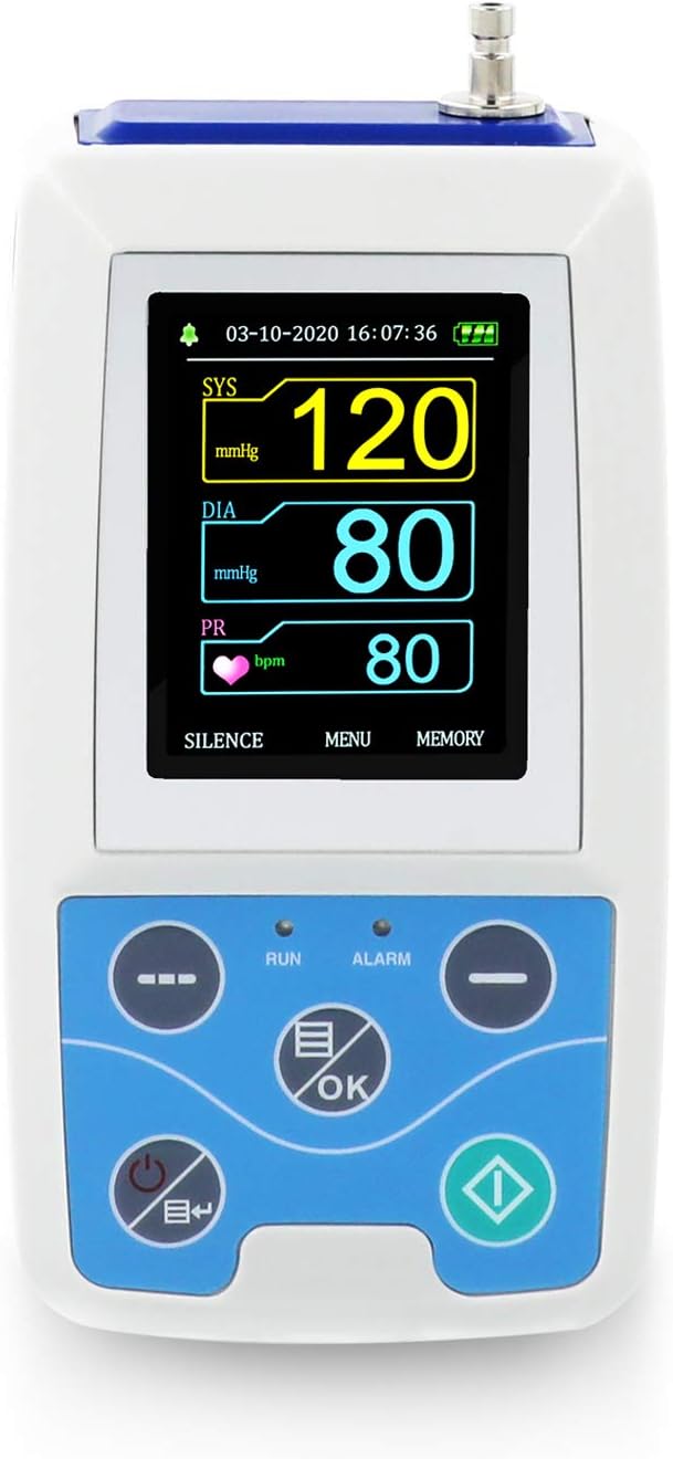 CONTEC Automatic 24hr Blood Pressure Monitor Upper Arm Continuously BP Monitoring Adult Cuff