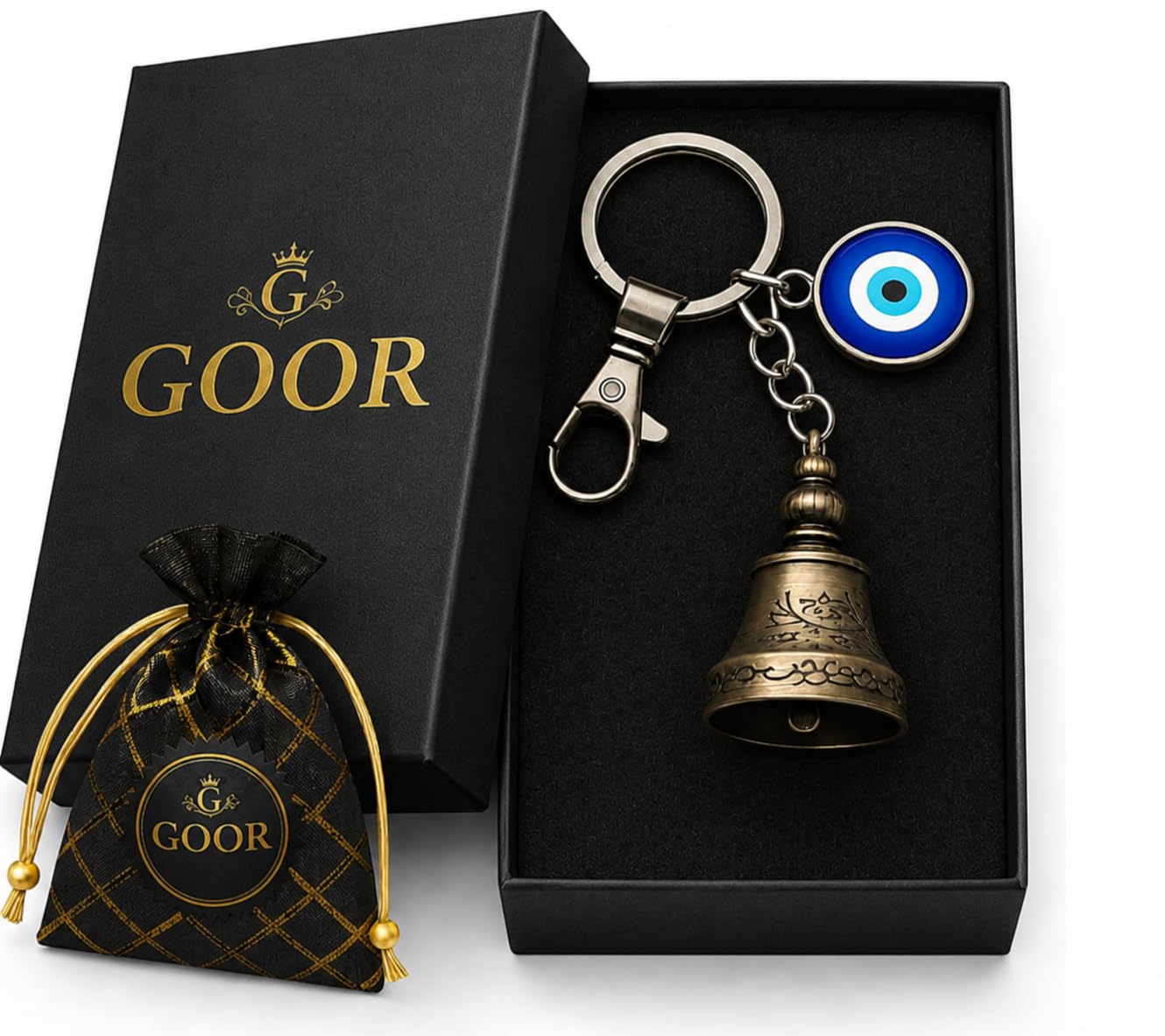 Guardian Bell Keychain for Bike and Car | Tibetan Evil Eye Bell Keychain | Good Luck Charm for Royal Enfield, Motorcycle, Scooter, Car Keys | Protection Gift for Men-image-16