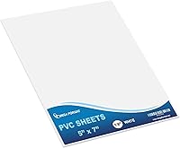 Vista 33 de Mega Format Hojas de plástico de PVC expandido, hoja blanca rígida de 6 x 12 pulgadas para manualidades, señalización y exhibiciones, tablero de PVC