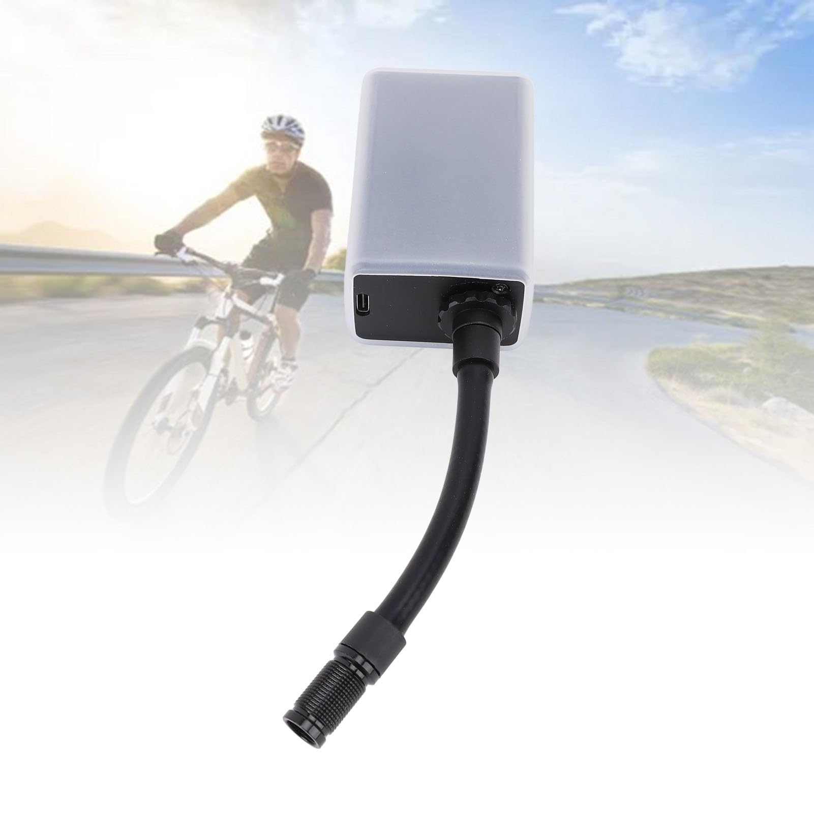 Mini Pompe à Vélo, Pompe à Air électrique Portable Légère de 4,4 Oz avec écran LCD, 4 Modes pour Le Gonflage des Pneus de Moto et de Vélo