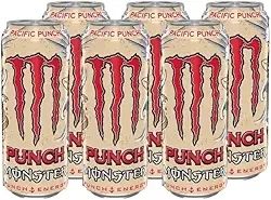 Pack de Energético Monster Pacific Punch lata 473ml 6 unidades