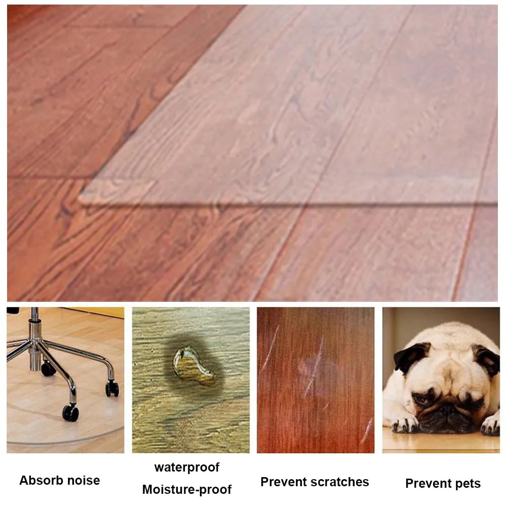 Alfombra De Silla De Oficina En Casa, Alfombra De Alfombra De Plástico Mate, Alfombra De Piso Dura De Silla De Juego, Alfombra De Silla Protector De Piso De Madera Dura,140 * 180cm